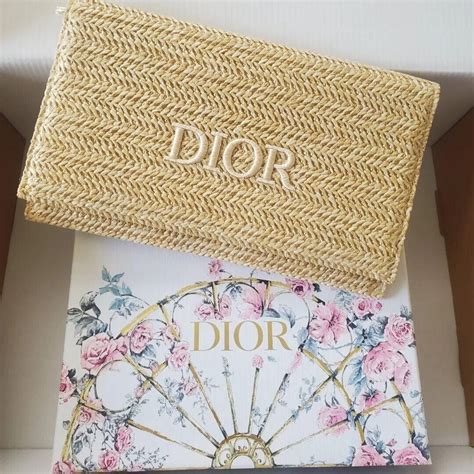 dior pouch rattan|original christian Dior bag.